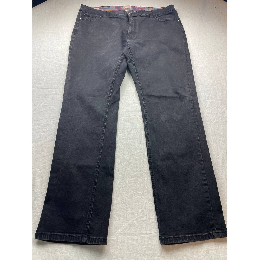 Weatherproof Vintage Straight Fit Jeans Mens Size 40X32 Black Denim Pockets‎